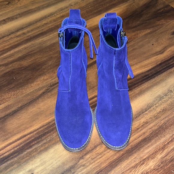 Acne Studios Cobalt Suede Pistol Boots - Picture 2 of 10